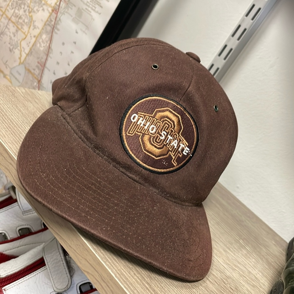 Unisex Rare Ohio State Buckeyes NCAA Adjustable Hat Used OSFM Brown